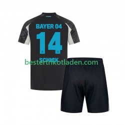 Fußballtrikot Bayer 04 Leverkusen Patrik Schick 14 Ausweich Trikot 3rd 2024-2025 Kurzarm für Kinder