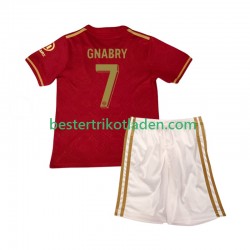 Fußballtrikot FC Bayern München 125th Anniversary Serge Gnabry 7 Red Heim Trikot Home 2024-2025 Kurzarm für Kinder