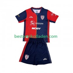 Fußballtrikot Cagliari Heim Trikot Home 2024-2025 Kurzarm für Kinder