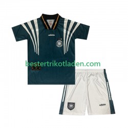 Fußballtrikot Deutschland 1996 Retro Auswärts Trikot Away Kurzarm für Kinder
