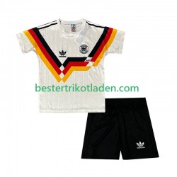 Fußballtrikot Deutschland 1990 Retro Heim Trikot Home Kurzarm für Kinder