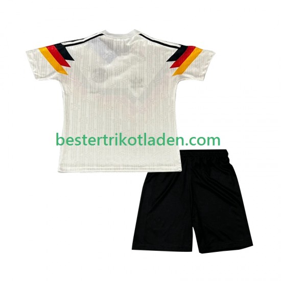 Fußballtrikot Deutschland 1990 Retro Heim Trikot Home Kurzarm für Kinder