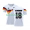 Fußballtrikot Deutschland Klinsmann 18 1990 Retro Heim Trikot Home Kurzarm für Herren