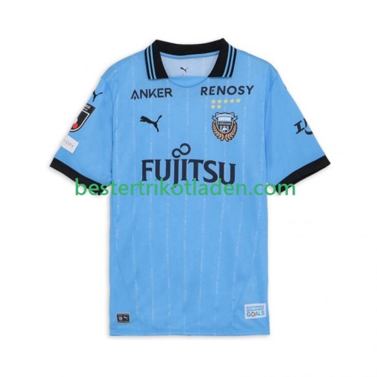 Fußballtrikot Kawasaki Frontale Heim Trikot Home 2025 Kurzarm für Herren