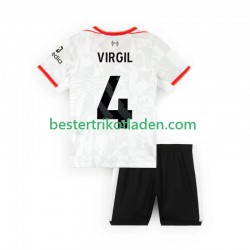 Fußballtrikot Liverpool VIRGIL 4 Ausweich Trikot 3rd 2024-2025 Kurzarm für Kinder