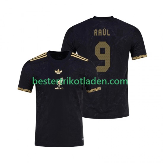 Fußballtrikot Mexiko Raul Jimenez 9 Gold Cup Heim Trikot Home 2025 Kurzarm für Herren