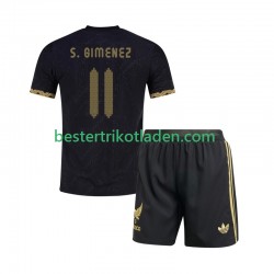 Fußballtrikot Mexiko Santiago Gimenez 11 Gold Cup Heim Trikot Home 2025 Kurzarm für Kinder