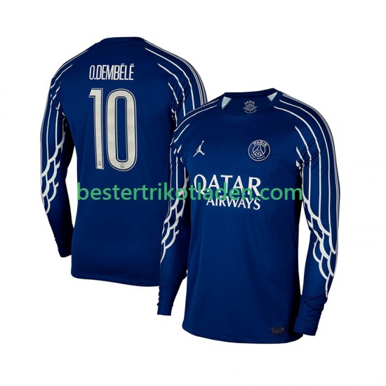 Fußballtrikot Paris Saint-Germain Ousmane Dembele 10 Viertes trikot 2024-2025 Langarm für Herren