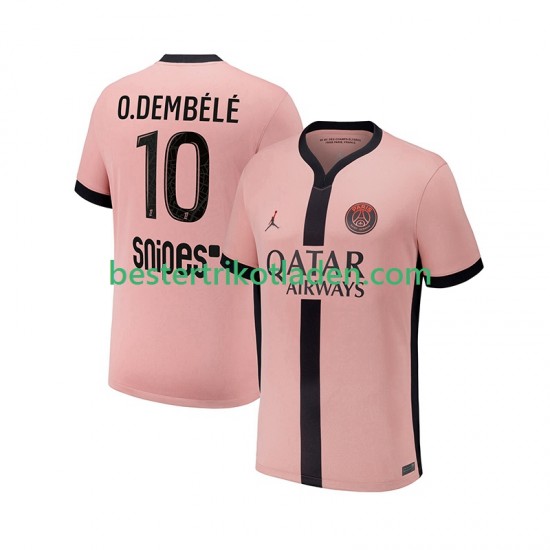Fußballtrikot Paris Saint-Germain Ousmane Dembele 10 Ausweich Trikot 3rd 2024-2025 Kurzarm für Herren