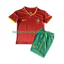Fußballtrikot Portugal 2000 Retro Heim Trikot Home Kurzarm für Kinder