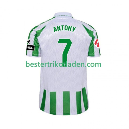 Fußballtrikot Betis Sevilla ANTONY 7 Heim Trikot Home 2024-2025 Kurzarm für Herren