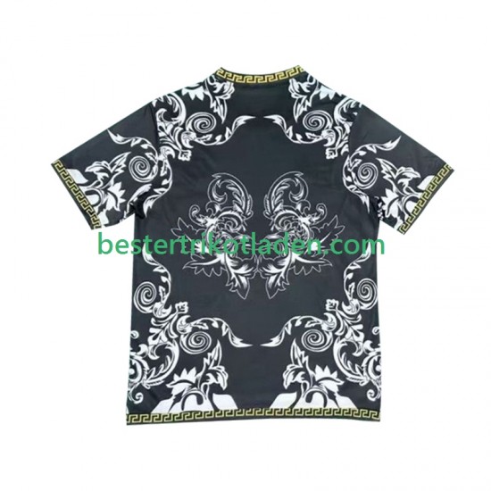 Fußballtrikot Real Madrid Versace Black Edition Heim Trikot Home 2024-2025 Kurzarm für Herren