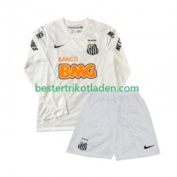 Fußballtrikot Santos 2012 Retro Heim Trikot Home 2011 Langarm für Kinder