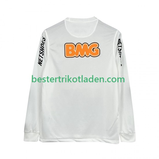 Fußballtrikot Santos 2012 Retro Heim Trikot Home 2011 Langarm für Herren