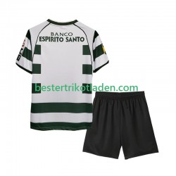 Fußballtrikot Sporting CP 2001 2003 Retro Heim Trikot Home Kurzarm für Kinder