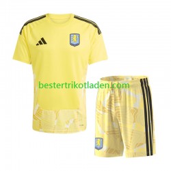 Fußballtrikot Aston Villa Torwart Heim Trikot Home 2026-2027 Kurzarm für Kinder