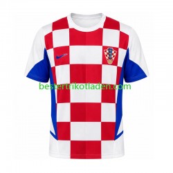 Fußballtrikot Kroatien 2002 Retro Heim Trikot Home Kurzarm für Herren