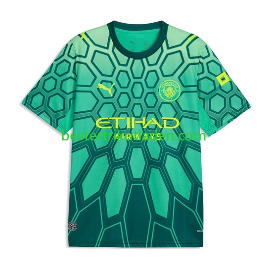 Fußballtrikot Manchester City Gianluigi Donnarumma 25 Torwart Heim Trikot Home 2026-2027 Kurzarm für Herren