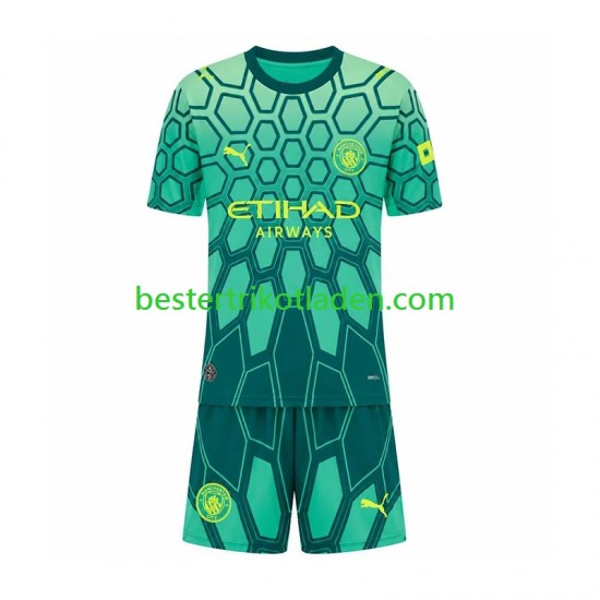 Fußballtrikot Manchester City Torwart Heim Trikot Home 2026-2027 Kurzarm für Kinder