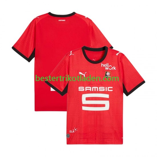 Fußballtrikot Stade Rennes Heim Trikot Home 2026-2027 Kurzarm für Herren
