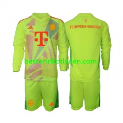 Fußballtrikot FC Bayern München Torwart Heim Trikot Home 2024-2025 Langarm für Kinder