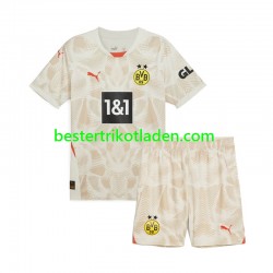 Fußballtrikot Borussia Dortmund Torwart Auswärts Trikot Away 2024-2025 Kurzarm für Kinder