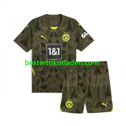Fußballtrikot Borussia Dortmund Torwart Heim Trikot Home 2024-2025 Kurzarm für Kinder