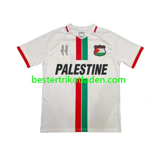 Fußballtrikot Club Deportivo Palestino Center Stripre Auswärts Trikot Away 2024-2025 Kurzarm für Herren