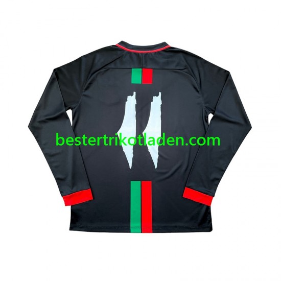 Fußballtrikot Club Deportivo Palestino Center Stripre Heim Trikot Home 2024-2025 Langarm für Herren