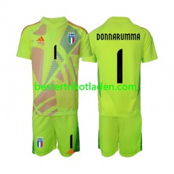 Fußballtrikot Italien Donnarumma 1 Torwart Heim Trikot Home Euro 2024 Kurzarm für Kinder
