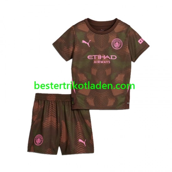 Fußballtrikot Manchester City Torwart Heim Trikot Home 2024-2025 Kurzarm für Kinder