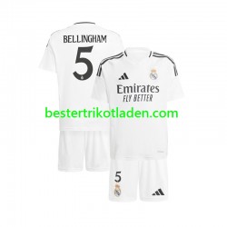 Fußballtrikot Real Madrid Jude Bellingham 5 Heim Trikot Home 2024-2025 Kurzarm für Kinder