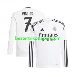 Fußballtrikot Real Madrid Vinicius Junior 7 Heim Trikot Home 2024-2025 Langarm für Herren