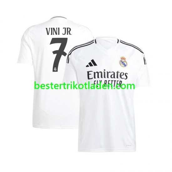 Fußballtrikot Real Madrid Vinicius Junior 7 Heim Trikot Home 2024-2025 Kurzarm für Herren
