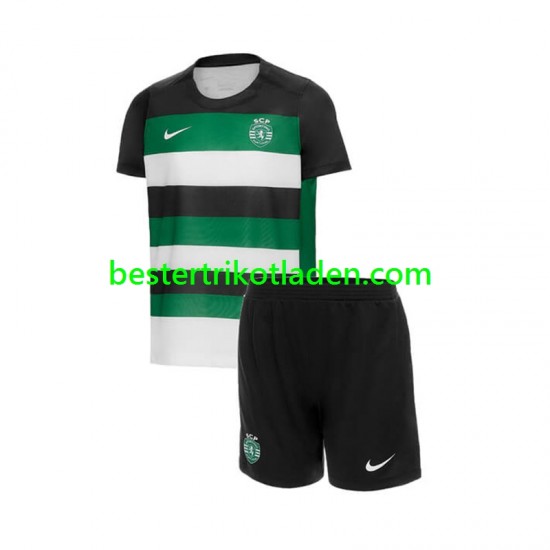 Fußballtrikot Sporting CP Heim Trikot Home 2024-2025 Kurzarm für Kinder