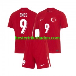 Fußballtrikot Türkei Enes Unal 9 Auswärts Trikot Away Euro 2024 Kurzarm für Kinder