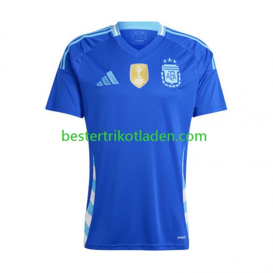Fußballtrikot Argentinien Copa America Auswärts Trikot Away 2024 Kurzarm für Herren