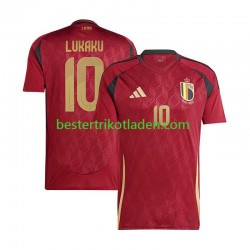 Fußballtrikot Belgien Romelu Lukaku 10 Heim Trikot Home Euro 2024 Kurzarm für Herren