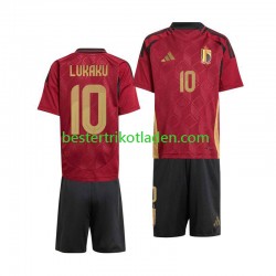 Fußballtrikot Belgien Romelu Lukaku 10 Heim Trikot Home Euro 2024 Kurzarm für Kinder