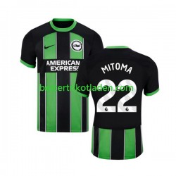 Fußballtrikot Brighton Hove Albion Mitoma 22 Auswärts Trikot Away 2023-2024 Kurzarm für Herren