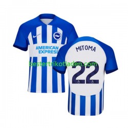 Fußballtrikot Brighton Hove Albion Mitoma 22 Heim Trikot Home 2023-2024 Kurzarm für Herren