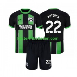 Fußballtrikot Brighton Hove Albion Mitoma 22 Auswärts Trikot Away 2023-2024 Kurzarm für Kinder