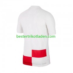 Fußballtrikot Kroatien Heim Trikot Home Euro 2024 Kurzarm für Herren