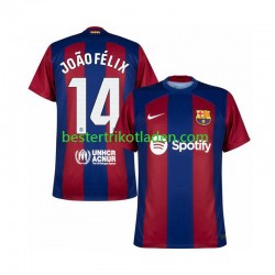 Fußballtrikot FC Barcelona Joao Felix 14 Heim Trikot Home 2023-2024 Kurzarm für Herren