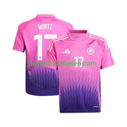 Fußballtrikot Deutschland Florian Wirtz 17 Auswärts Trikot Away Euro 2024 Kurzarm für Herren