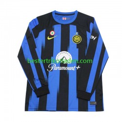 Fußballtrikot Inter Mailand Heim Trikot Home 2023-2024 Langarm für Herren