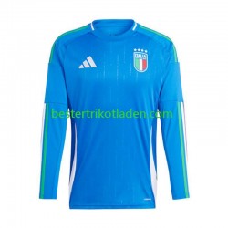 Fußballtrikot Italien Heim Trikot Home Euro 2024 Langarm für Herren