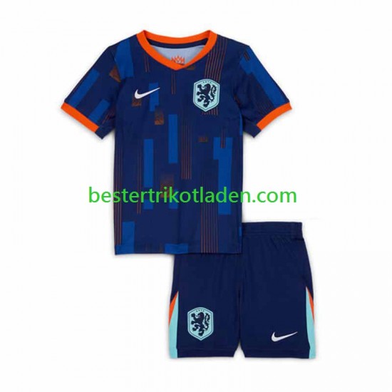 Fußballtrikot Niederlande Auswärts Trikot Away Euro 2024 Kurzarm für Kinder