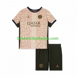 Fußballtrikot Paris Saint-Germain Viertes trikot 2023-2024 Kurzarm für Kinder
