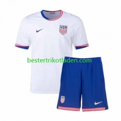 Fußballtrikot USA Heim Trikot Home 2024 Kurzarm für Kinder
